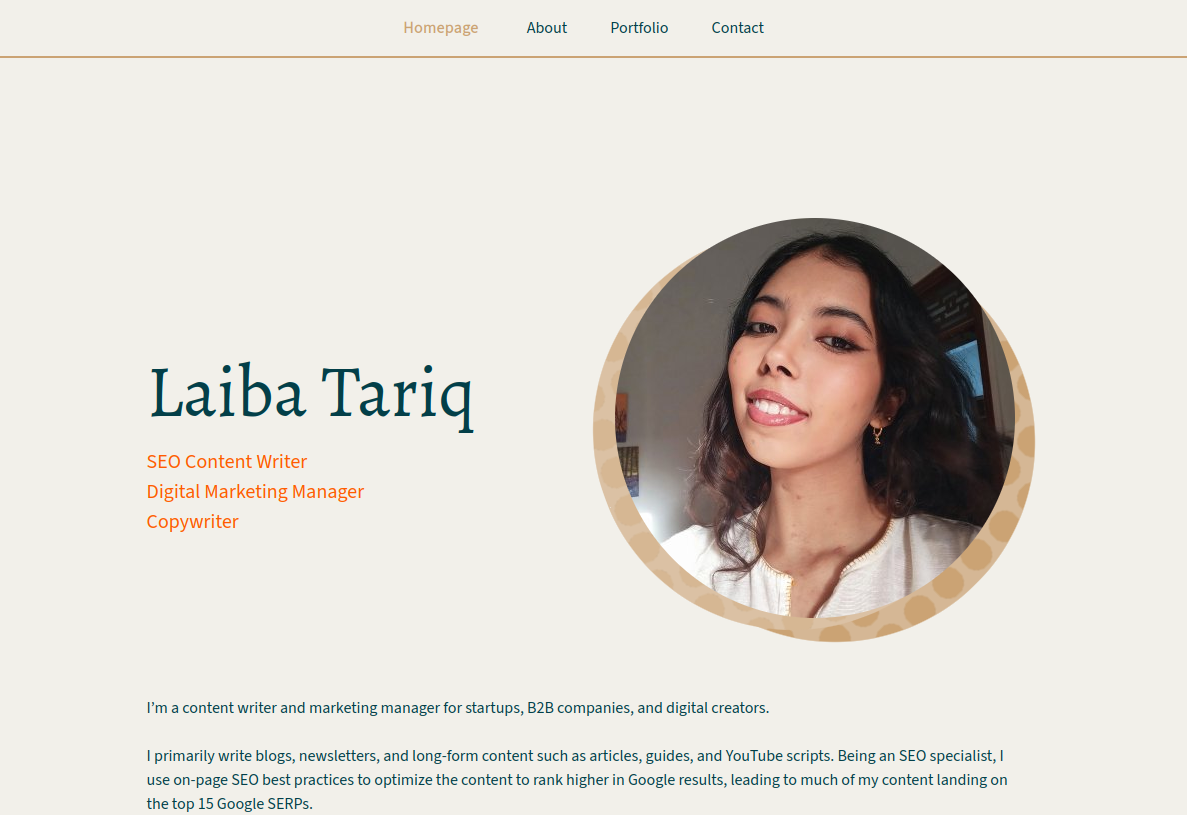 Laiba Tariq - Home